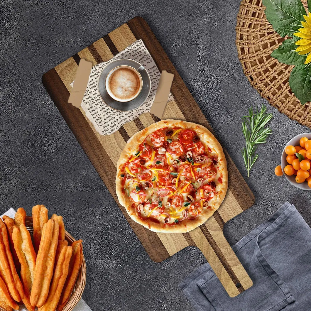 Premium Paddle Shape Acacia Wood End Grain Serving Board