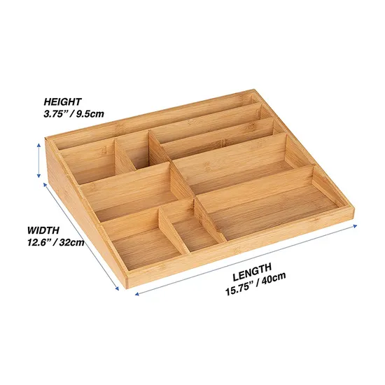 Desktop Bamboo Storage Organizer Storage Box for Office