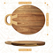 Premium Acacia Wood Serving and Cutting Board with Handle