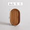 Oval Shape Plate Wooden Party Serving Tray for Food
