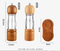 Stylish Versatile Rubber Wood Pepper and Salt Grinder for Kitchen