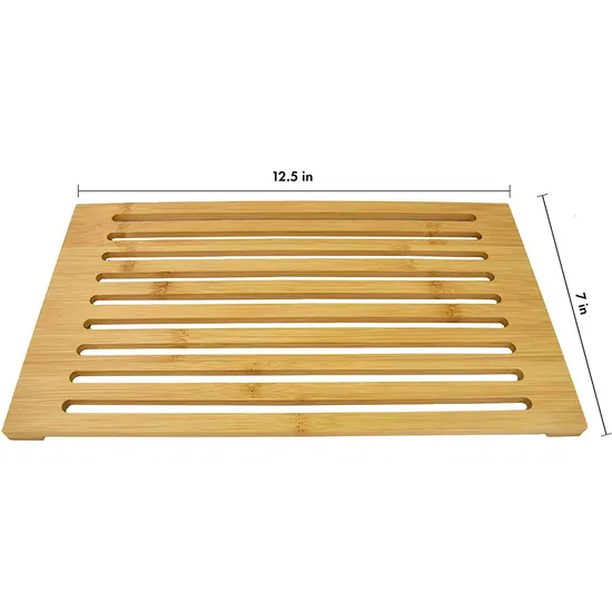 Premium Large Bamboo Bread Cutting Board with Integrated Crumb Tray