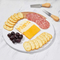 10 - Inch Round Wood and Marble Charcuterie Serving and Cutting Board