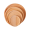 Heavy Duty Decorative Round Beech Wood Dessert and Dinner Plate Set