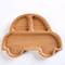 Decorative Car Shaped Beech Wood Serving and Food Plate for Snacks, Candy