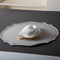 Heart-Shaped Stoneware/Porcelain Covered Butter Dish Butter Container with Bamboo Tray