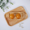 Rustic Rectangular Beech Wood Tea Food Serving Tray