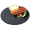 Round Bamboo and Slate Cheese Board and Knife Set