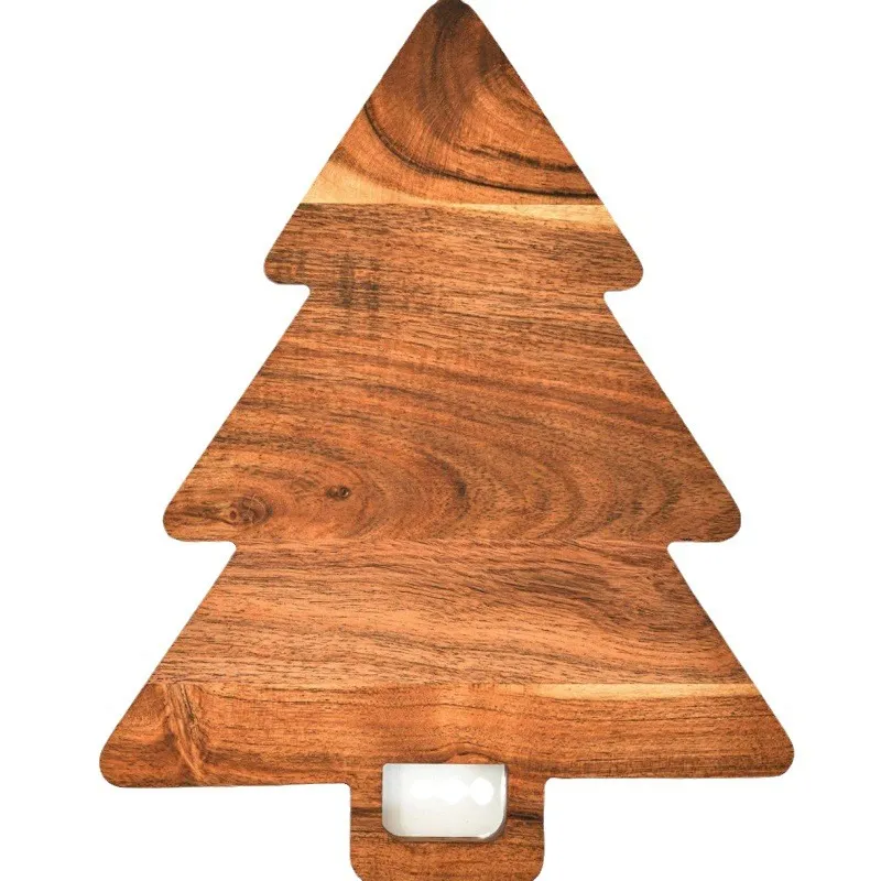 Christmas Tree Shape Wood Cutting Board for Gift