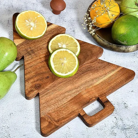Wholesale Wood Cutting Board Set of 2 with Handle