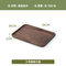 Rectangle Black Walnut Wooden Serving Tray / Plate for Coffee / Tea / Fruit / Snack