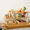 Large 3 - Tier Bamboo Kitchen Fruit Basket Organizer Storage Rack