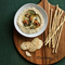 Large Round Wood Chopping Board Charcuterie Board for Entertaining