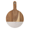 Durable Marble and Wood Cheese Cutting Board with Hanging Hole