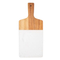 Oval Shape Acacia Wood and Marble Chopping Board with Hanging Hole