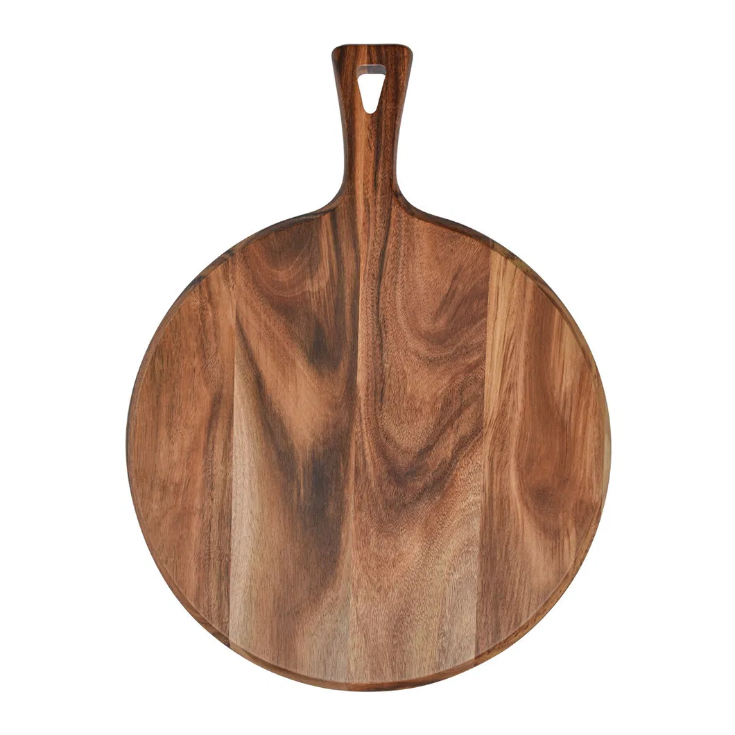 Most Popular Kitchenware Custom Solid Wood Chopping Board with Handle