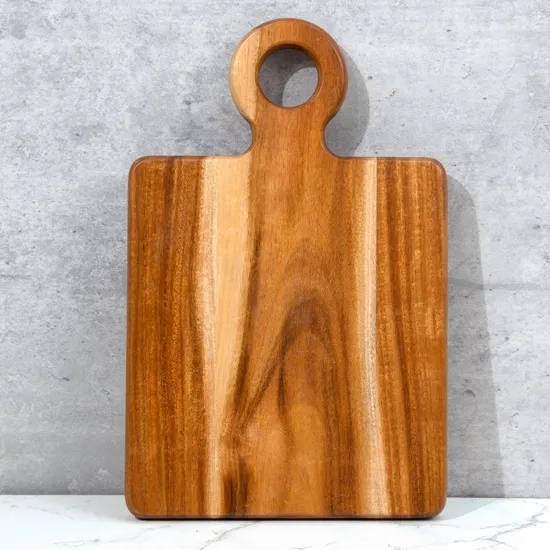 Customized Size Acacia Wood Cutting Board with Handle