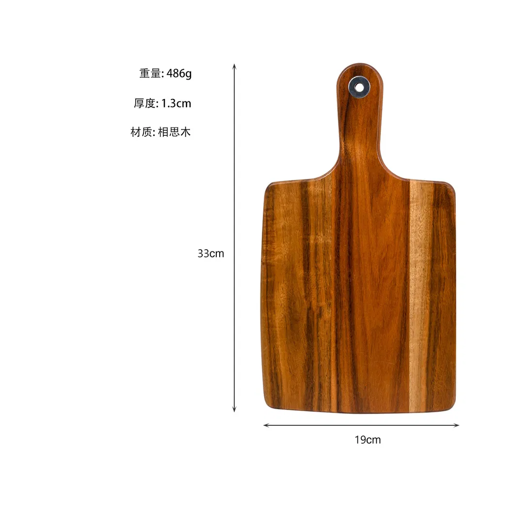 Professional Manufacturer Acacia Wood Serving Cutting Board with Handle