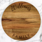 Personalized Engraved Acacia Wood Lazy Susan for Kitchen