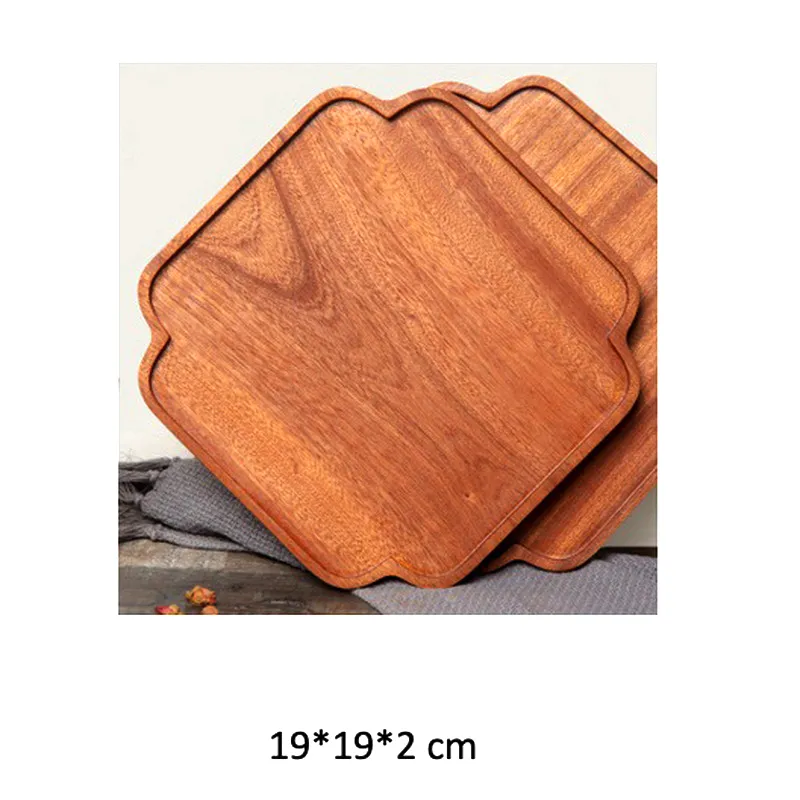 Wholesale Solid Wood Plates and Trays for Fruit, Tea, Bread