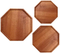 Hot Selling Divided Ebony Wood Food Serving Plate for Kitchen