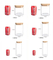 Glass Jar with Bamboo Lid for Coffee Bean Candy Cookie Noodles Nuts Spices