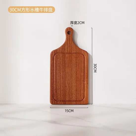 Hot Selling Ebony Wood Serving Board for Pizza Cheese Charcuterie Sushi