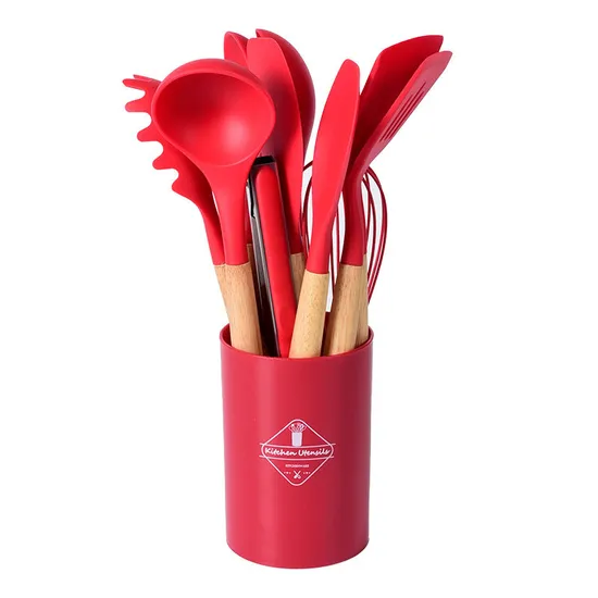 Wholesale Heat Resistant Custom Silicone Kitchen Cooking Utensil Set