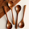Japanese Small Solid Wooden Spoon Rice Spoon Soup Spoon for Eating