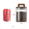 Functional Glass Food Containers Coffee Beans Storage Bottles with Acacia Wood Lid