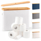 White Color Bathroom Toilet Paper Storage Basket