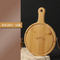 Sustainable Round Bamboo Fruit and Bread and Cheese Serving Board with Handle