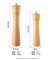 Manual Beechwood Pepper Grinder Spice Grinder Set for Kitchen
