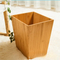Creative Square Bamboo Trash Can /Office Wastebasket / Living Room and Bathroom Trash Can