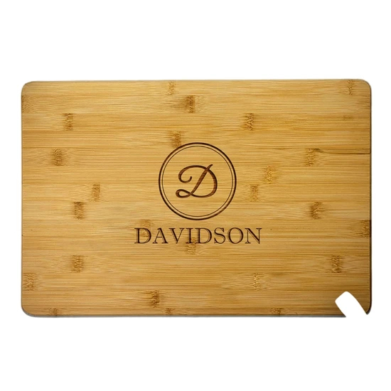 Kitchen Tools Rectangle Custom Bamboo Vegetable Chopping Board Cutting Board with Lasering Logo