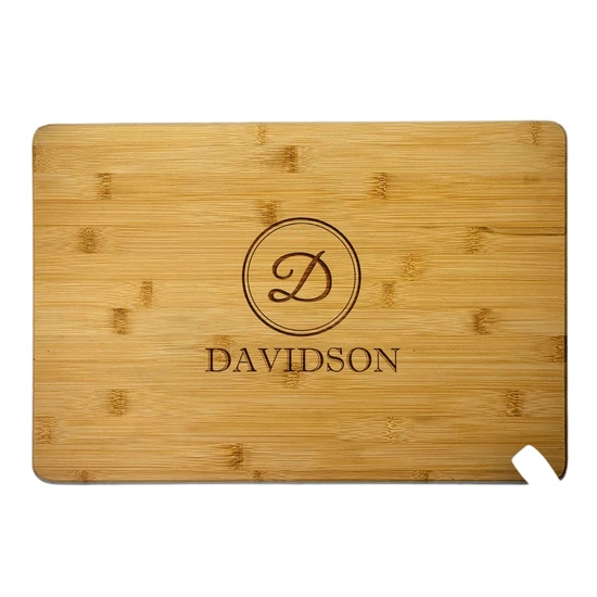 Kitchen Tools Rectangle Custom Bamboo Vegetable Chopping Board Cutting Board with Lasering Logo