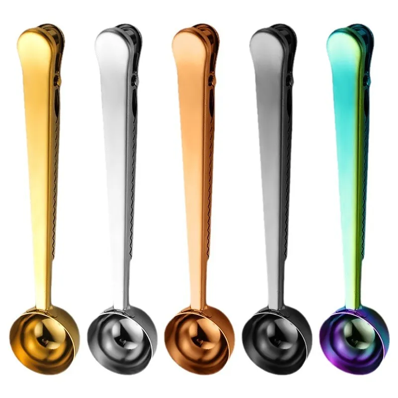 Wholesale Multicolor Stainless Steel Coffee Measuring Spoon with Clip