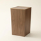 Vintage - Style Walnut Wood Waste Basket for Living Room