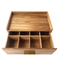 Custom Acacia Wood Coffee Storage Box Drawer Box Tea Set Storage Box