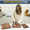 Rectangle Acacia Wood Kitchen Chopping Block Set with Holder