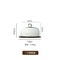 Fujian Factory Manufacture Round Acacia Wood Cake Stand with Glass Dome