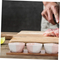 Stylish Ceramic Snack Serving Bowl Set with Wooden Tray for Fruit, Snacks & Desserts