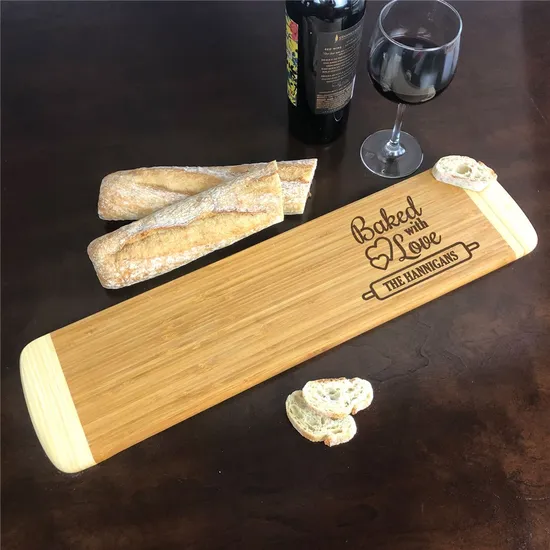 Elegant Bamboo Serving Board Cutting Board for Charcuterie and Cheese Displays