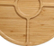 8 Inch 4 Divided Bamboo Multipurpose Bamboo Serving Plates for Dining/Coffee Table /Charcuterie