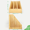 Desktop Bamboo Book Stand Storage Rack Partition Rack Book Shelf Office Document Rack