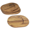 Artisanal Acacia Wood Dinner Plate Set for Modern Table Settings