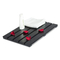 Black Color Household Bamboo Bath Mat for Bathroom