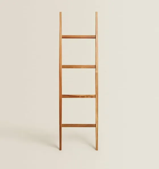 Acacia Wood Towel Rack Wood Clother Ladder Towel Ladder