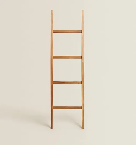 Acacia Wood Towel Rack Wood Clother Ladder Towel Ladder