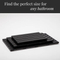Large Black Color Bamboo Floor Mat for Bathroom